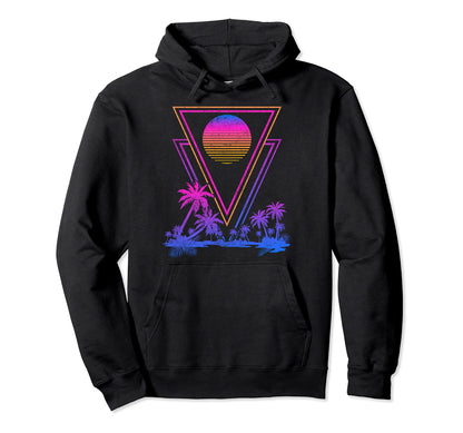 Tropical 80S Vaporwave Art 90S Aesthetic Hoodie - Minimalist Print Unisex - T-Shirt, Sweatshirt, Hoodie