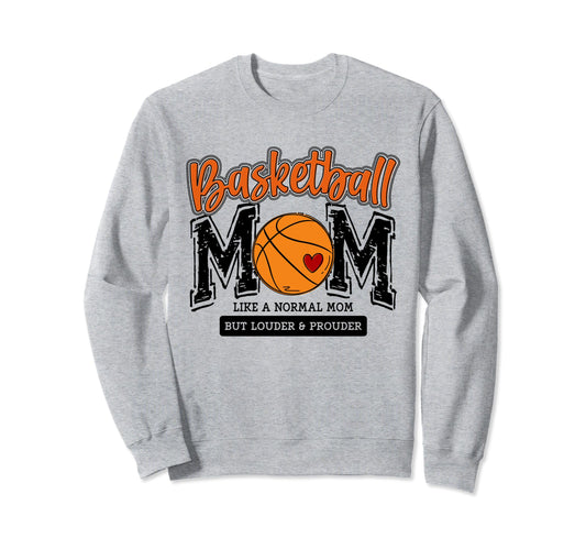 Basketball Mama Orange Game Day Sweatshirt - Streetwear Style Men Women - T-Shirt, Sweatshirt, Hoodie