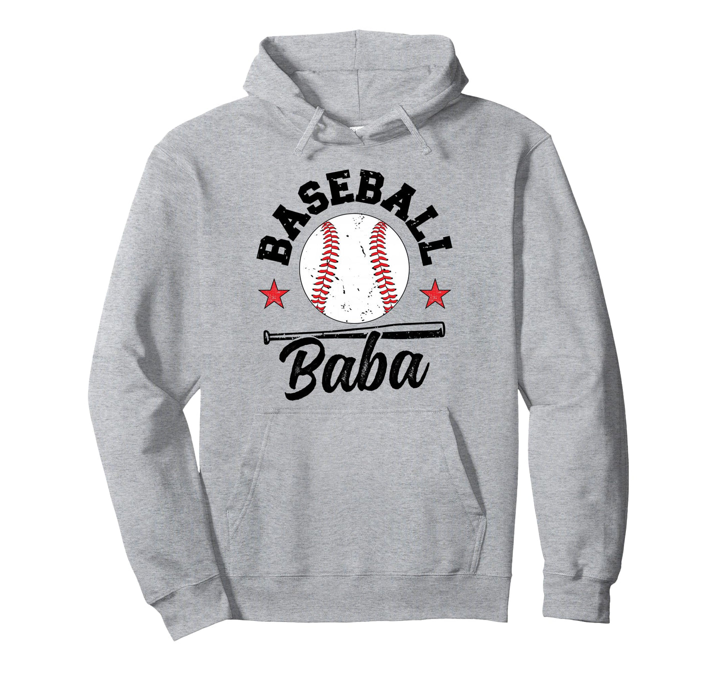 Baseball Baba Grandpa Baseball Player Baba Hoodie - Graphic Print Unisex - T-Shirt, Sweatshirt, Hoodie