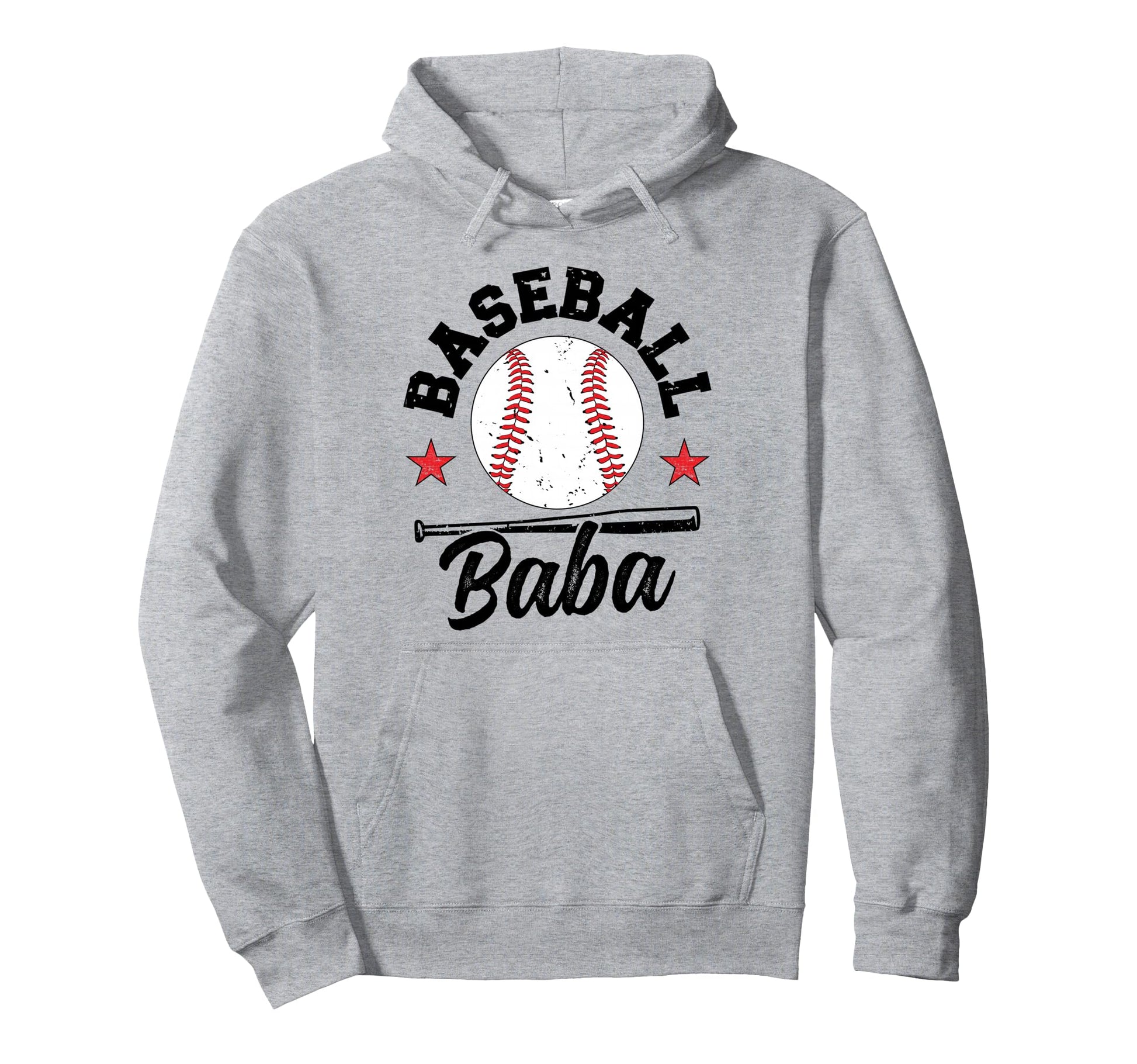 Baseball Baba Grandpa Baseball Player Baba Hoodie - Graphic Print Unisex - T-Shirt, Sweatshirt, Hoodie