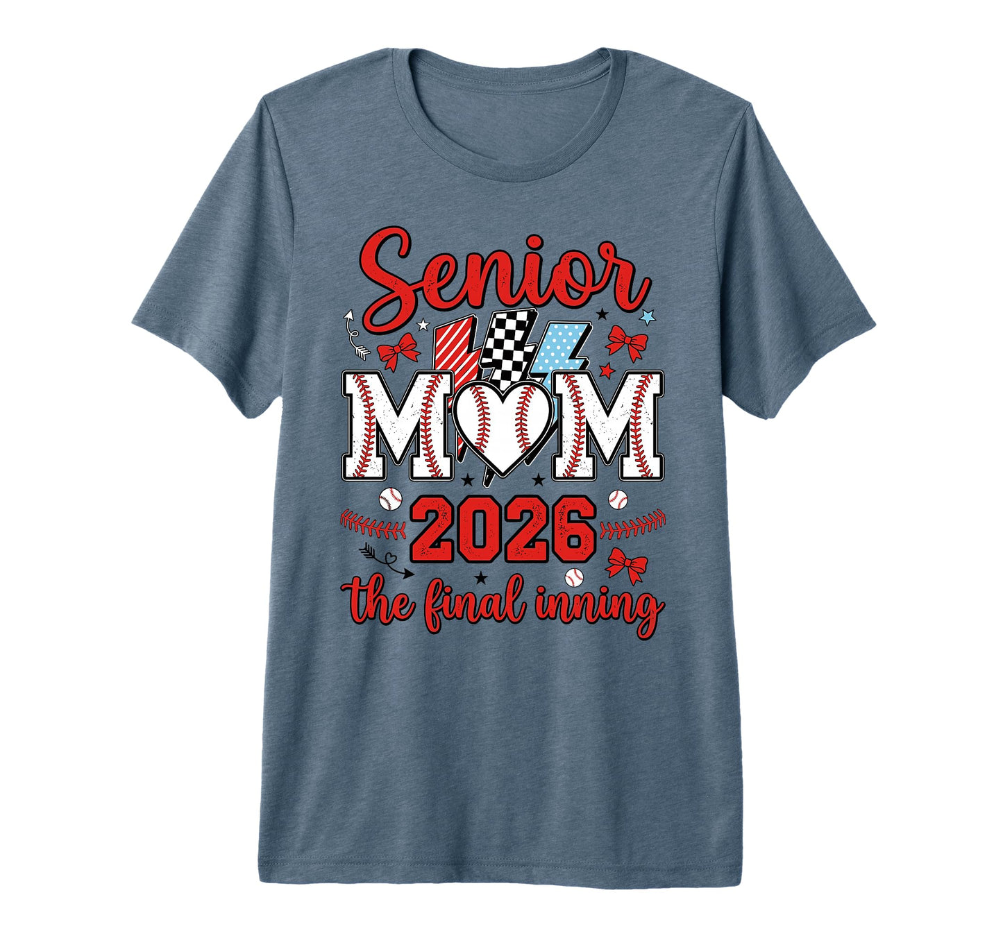 Senior Mom 2026 Baseball Final Inning T-Shirt - Trendy Graphic Men Women - T-Shirt, Sweatshirt, Hoodie