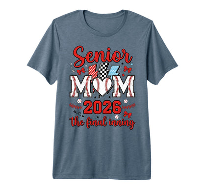 Senior Mom 2026 Baseball Final Inning T-Shirt - Trendy Graphic Men Women - T-Shirt, Sweatshirt, Hoodie