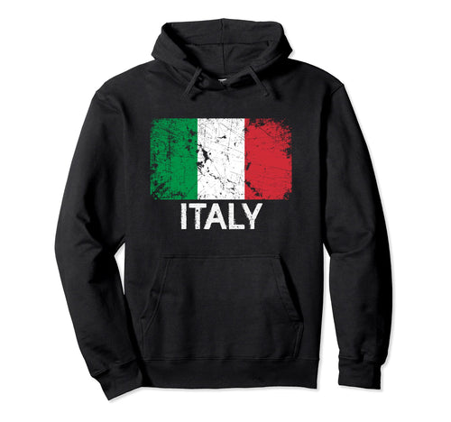 Italian Flag Made Italy Gift Hoodie - Minimalist Print Unisex - T-Shirt, Sweatshirt, Hoodie