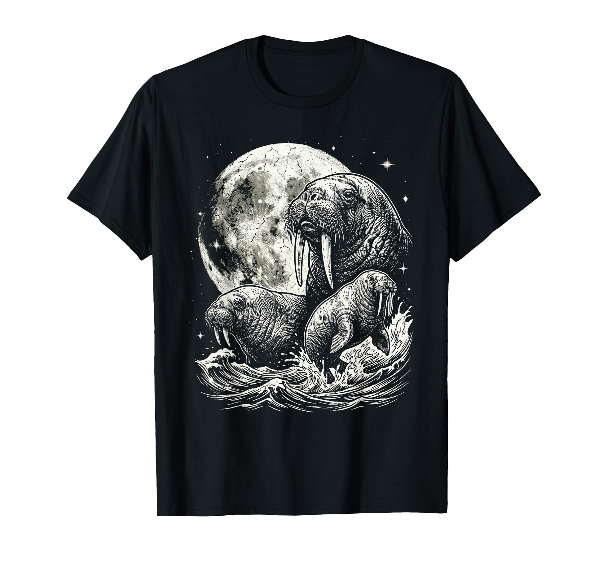 Walrus Seal Sea Lion 90S Aesthetic T-Shirt - Fun Novelty Design Men Women - T-Shirt, Sweatshirt, Hoodie