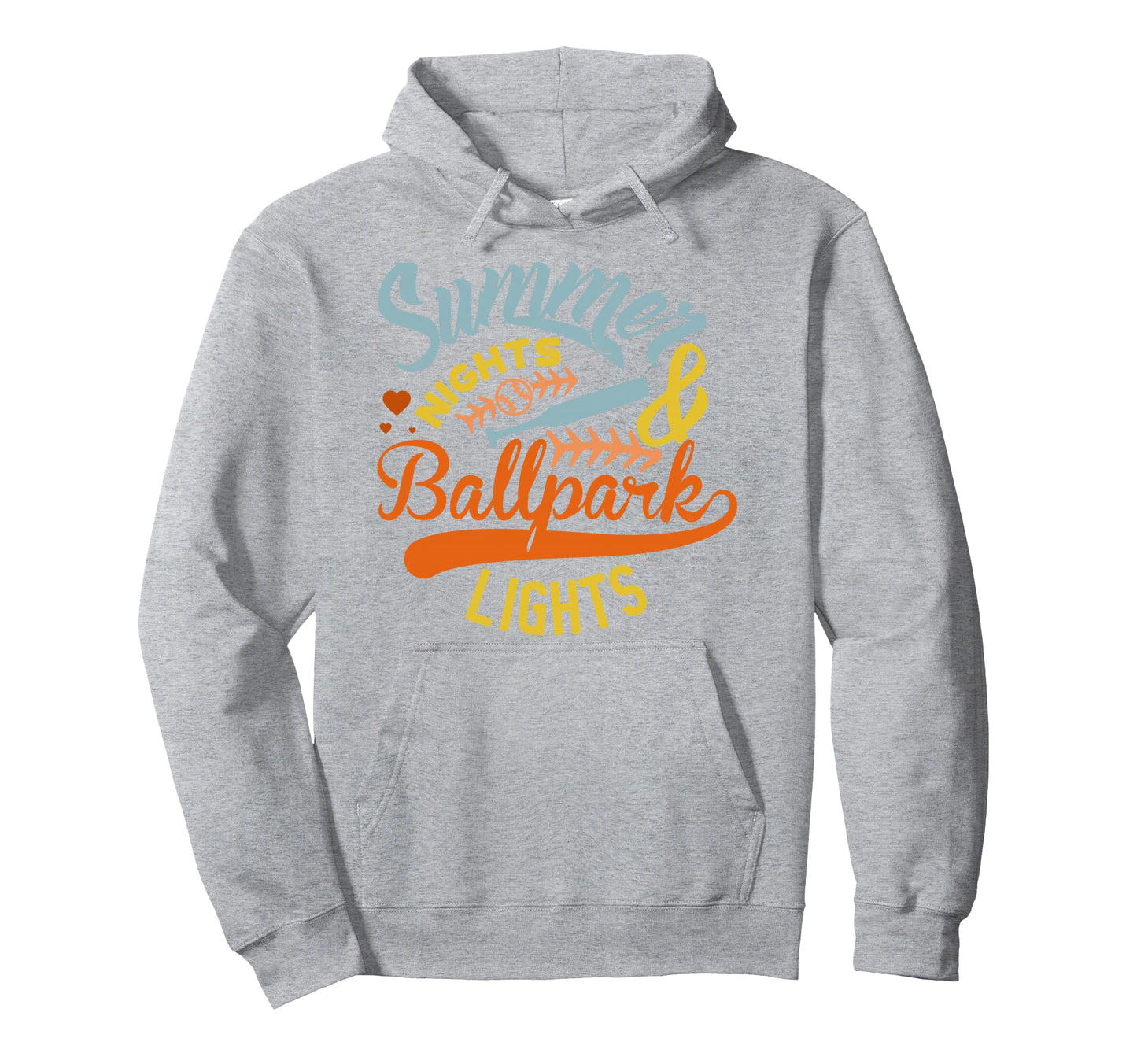 Summer Nights And Ballpark Lights Hoodie - Streetwear Style Men Women - T-Shirt, Sweatshirt, Hoodie