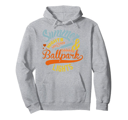 Summer Nights And Ballpark Lights Hoodie - Streetwear Style Men Women - T-Shirt, Sweatshirt, Hoodie