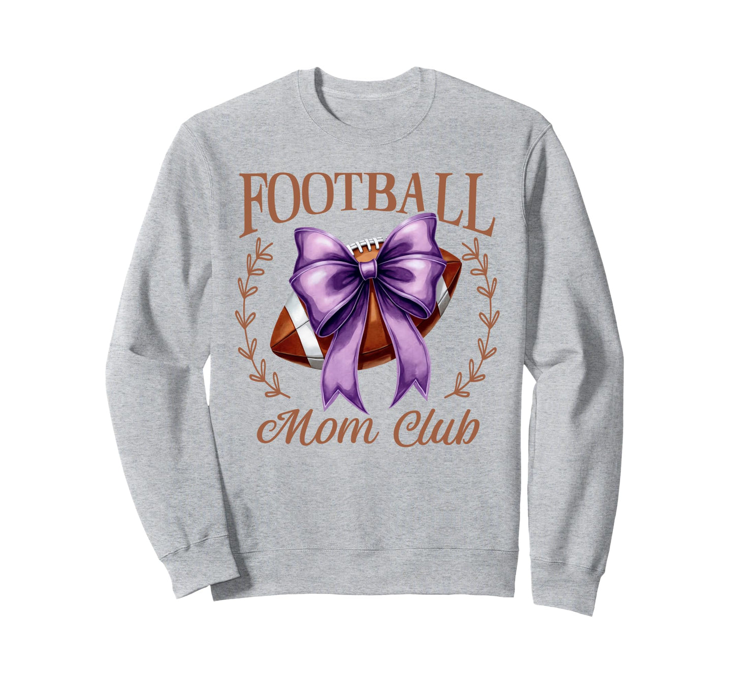 Game Day Purple Croquette Bow Sweatshirt - Casual Everyday Wear for Adults - T-Shirt, Sweatshirt, Hoodie