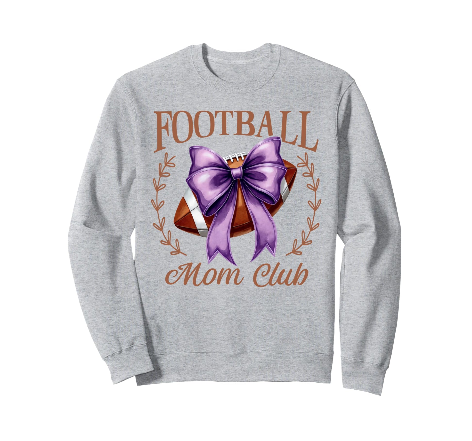 Game Day Purple Croquette Bow Sweatshirt - Casual Everyday Wear for Adults - T-Shirt, Sweatshirt, Hoodie