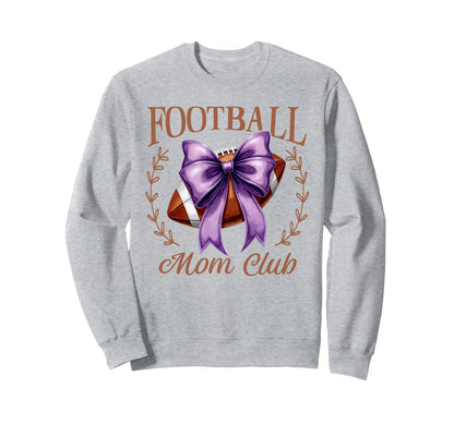 Game Day Purple Croquette Bow Sweatshirt - Casual Everyday Wear for Adults - T-Shirt, Sweatshirt, Hoodie