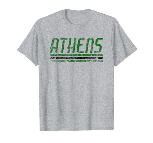 Athens Ohio Weathered Stripe Throwback T-Shirt - Graphic Print for Adults - T-Shirt, Sweatshirt, Hoodie