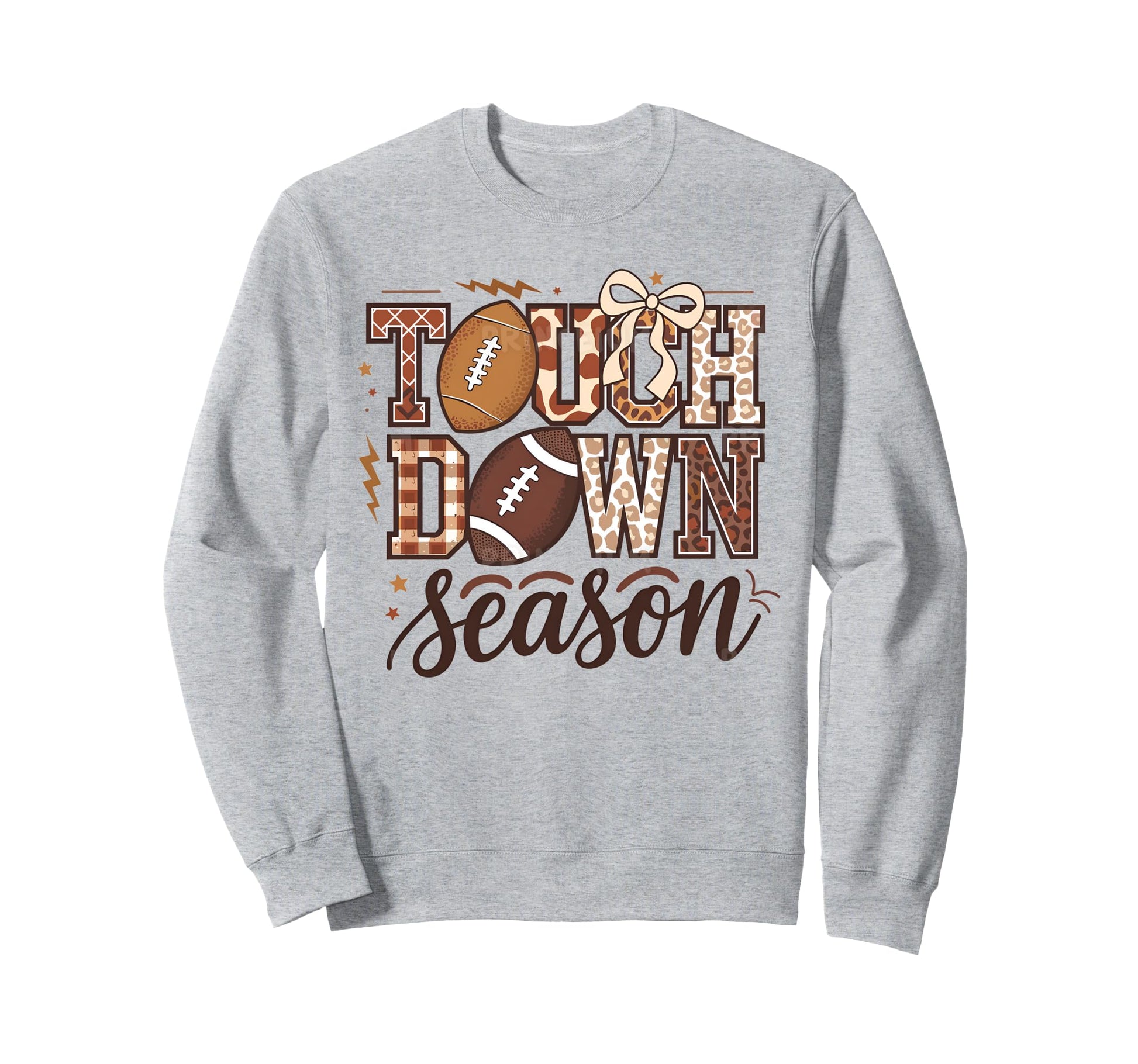 Last Touchdown Season Football Mom Sweatshirt - Minimalist Print Unisex - T-Shirt, Sweatshirt, Hoodie