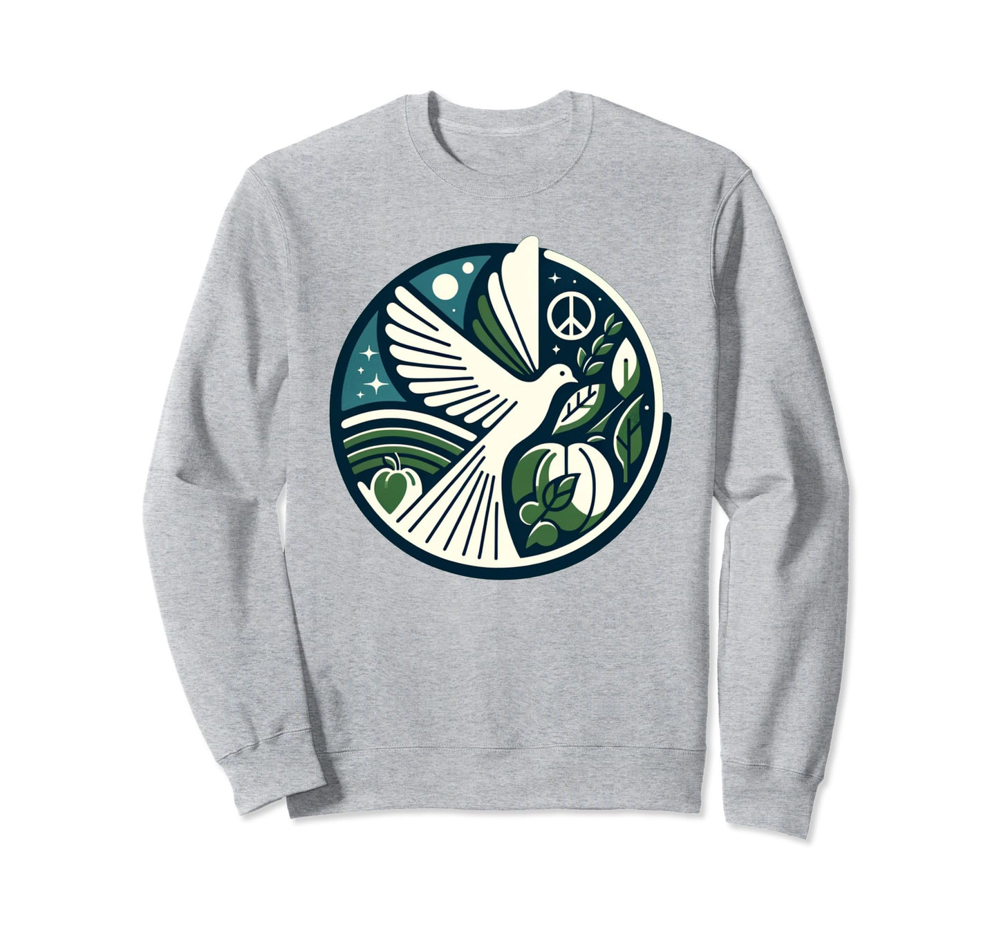 Earth Love Peace Sweatshirt - Novelty Apparel for Adults - T-Shirt, Sweatshirt, Hoodie