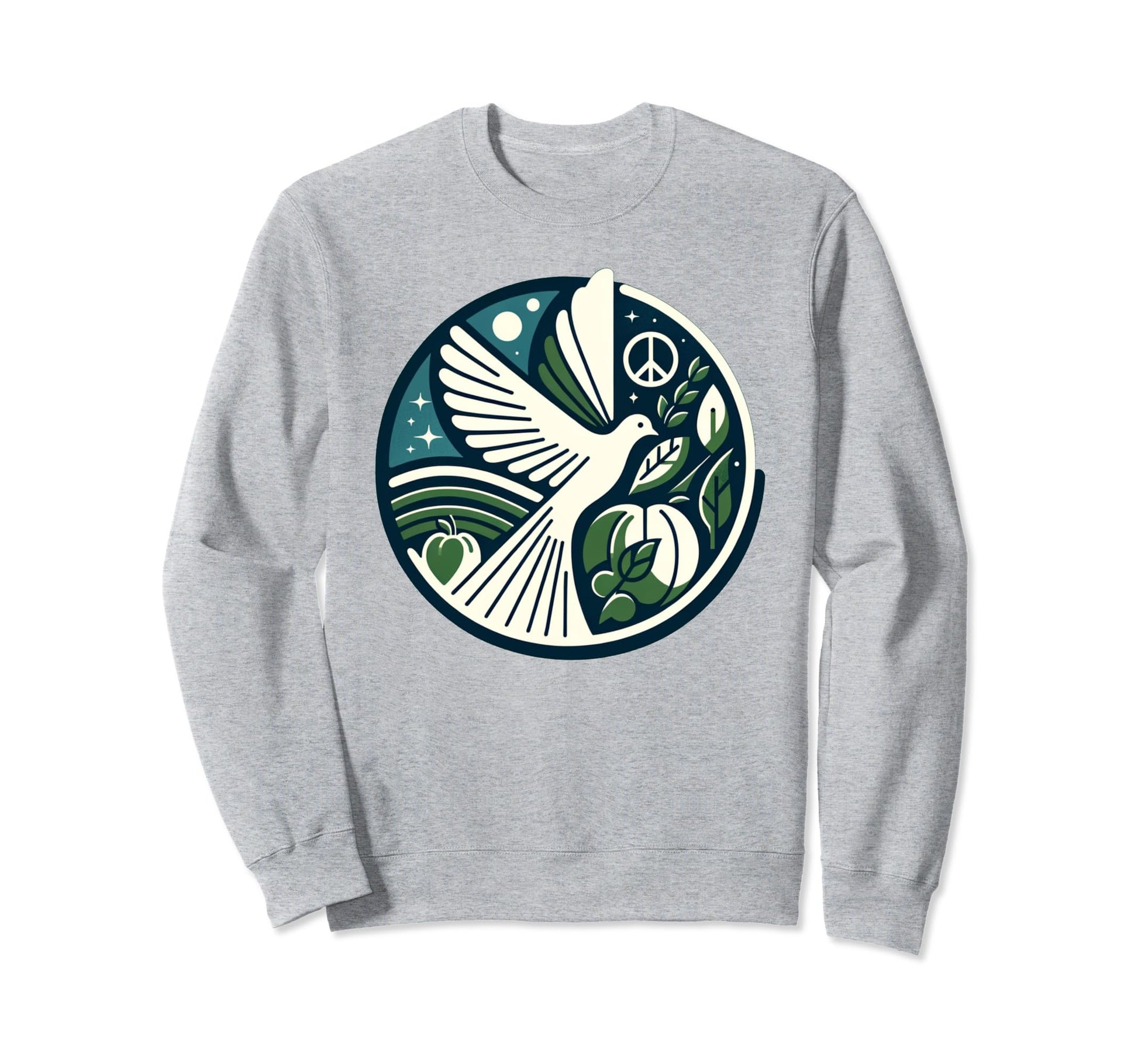Earth Love Peace Sweatshirt - Novelty Apparel for Adults - T-Shirt, Sweatshirt, Hoodie