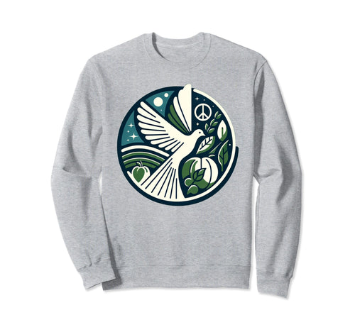 Earth Love Peace Sweatshirt - Novelty Apparel for Adults - T-Shirt, Sweatshirt, Hoodie