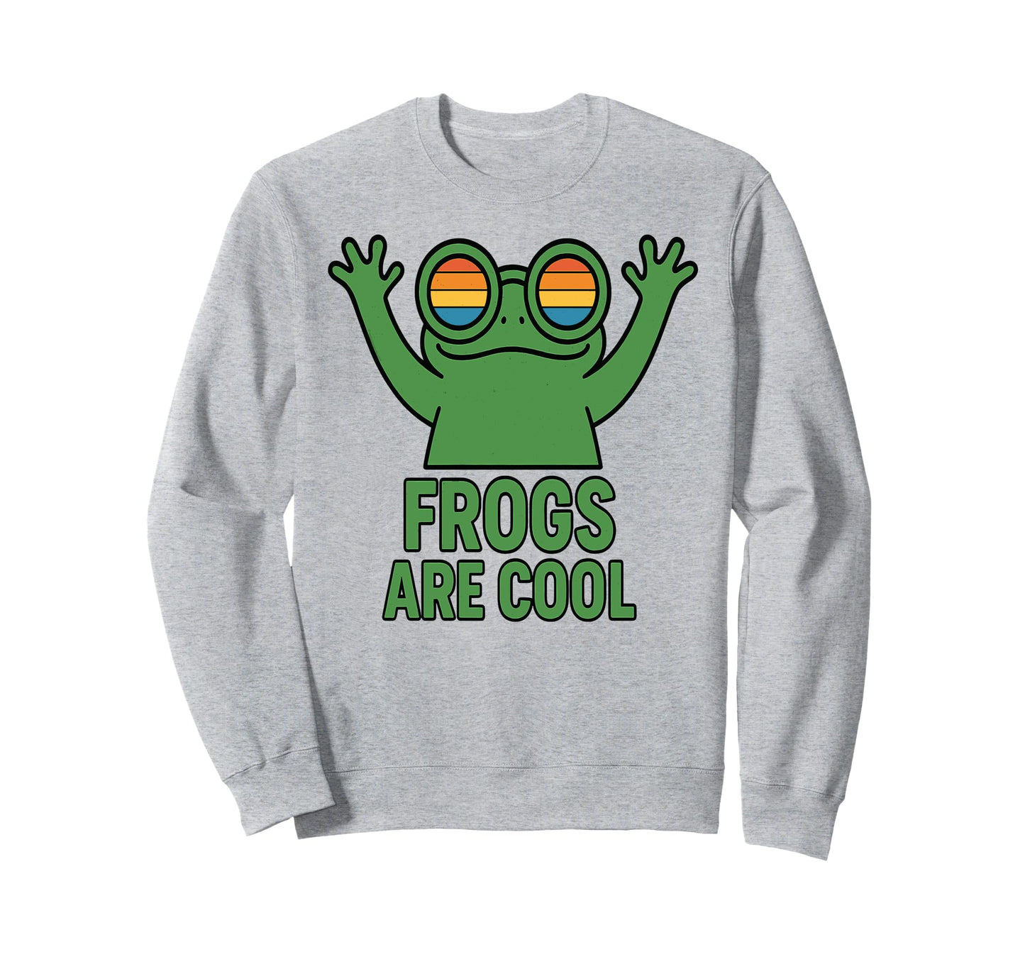 Frogs Are Aesthetic Funny Frog Sweatshirt - Custom Art Print Unisex - T-Shirt, Sweatshirt, Hoodie