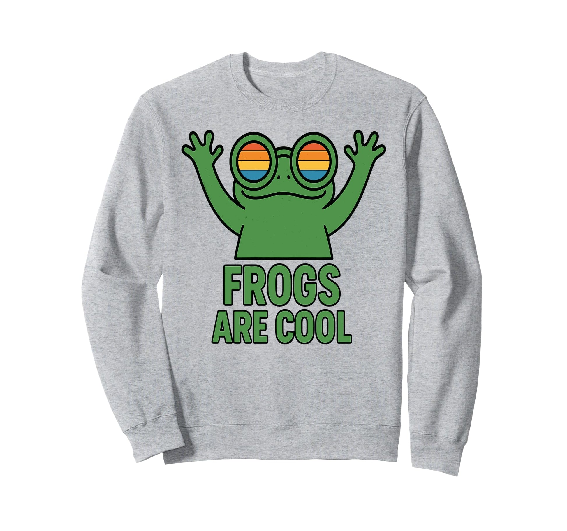 Frogs Are Aesthetic Funny Frog Sweatshirt - Custom Art Print Unisex - T-Shirt, Sweatshirt, Hoodie