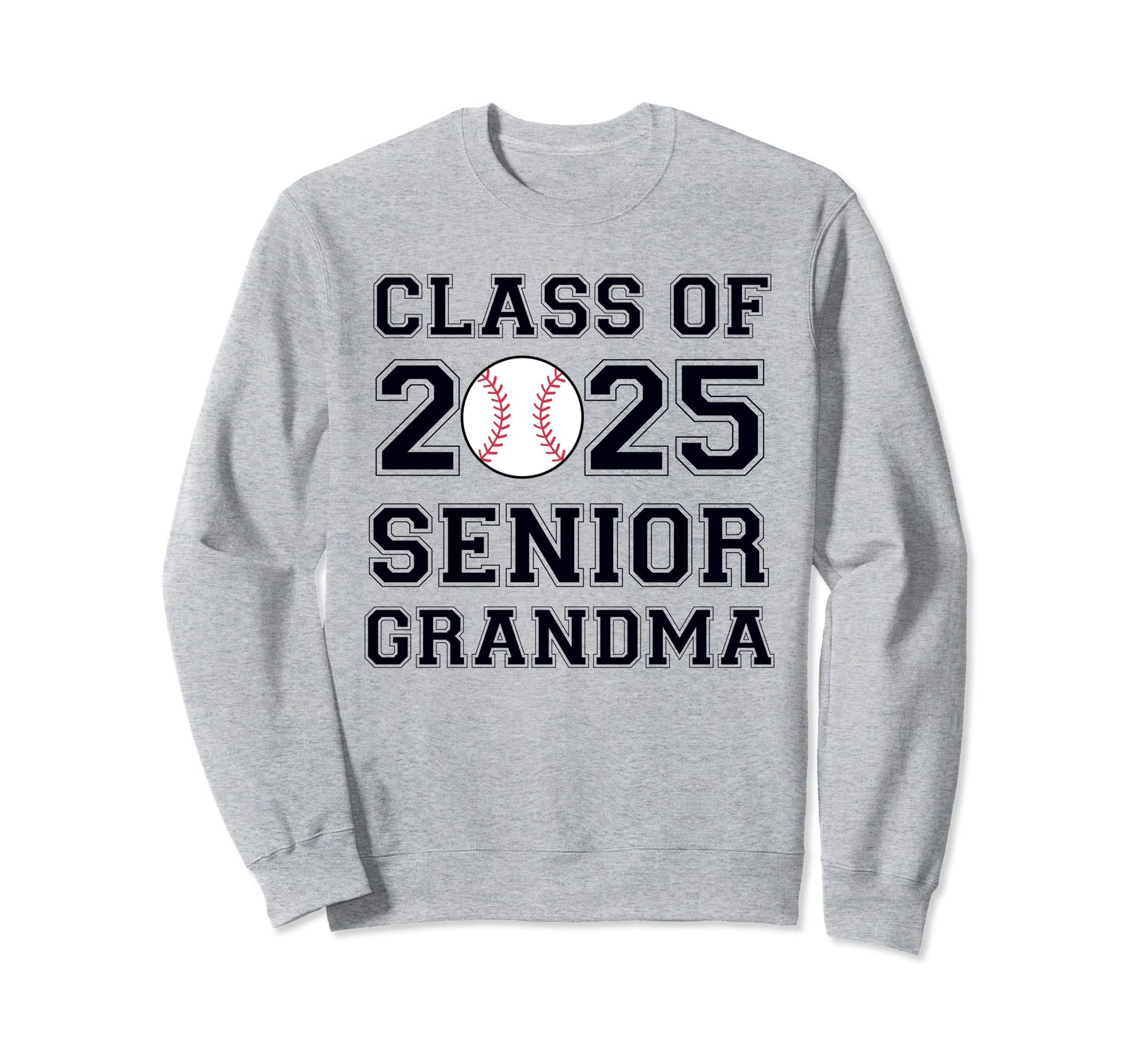 Class 2025 Baseball Grandma Sweatshirt - Aesthetic Graphic for Adults - T-Shirt, Sweatshirt, Hoodie