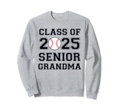 Class 2025 Baseball Grandma Sweatshirt - Aesthetic Graphic for Adults - T-Shirt, Sweatshirt, Hoodie
