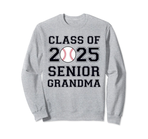 Class 2025 Baseball Grandma Sweatshirt - Aesthetic Graphic for Adults - T-Shirt, Sweatshirt, Hoodie