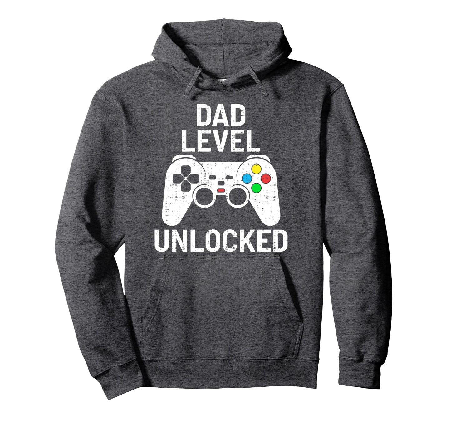 Gaming Dad Level Unlocked Funny Video Hoodie - Fun Novelty Design Unisex - T-Shirt, Sweatshirt, Hoodie