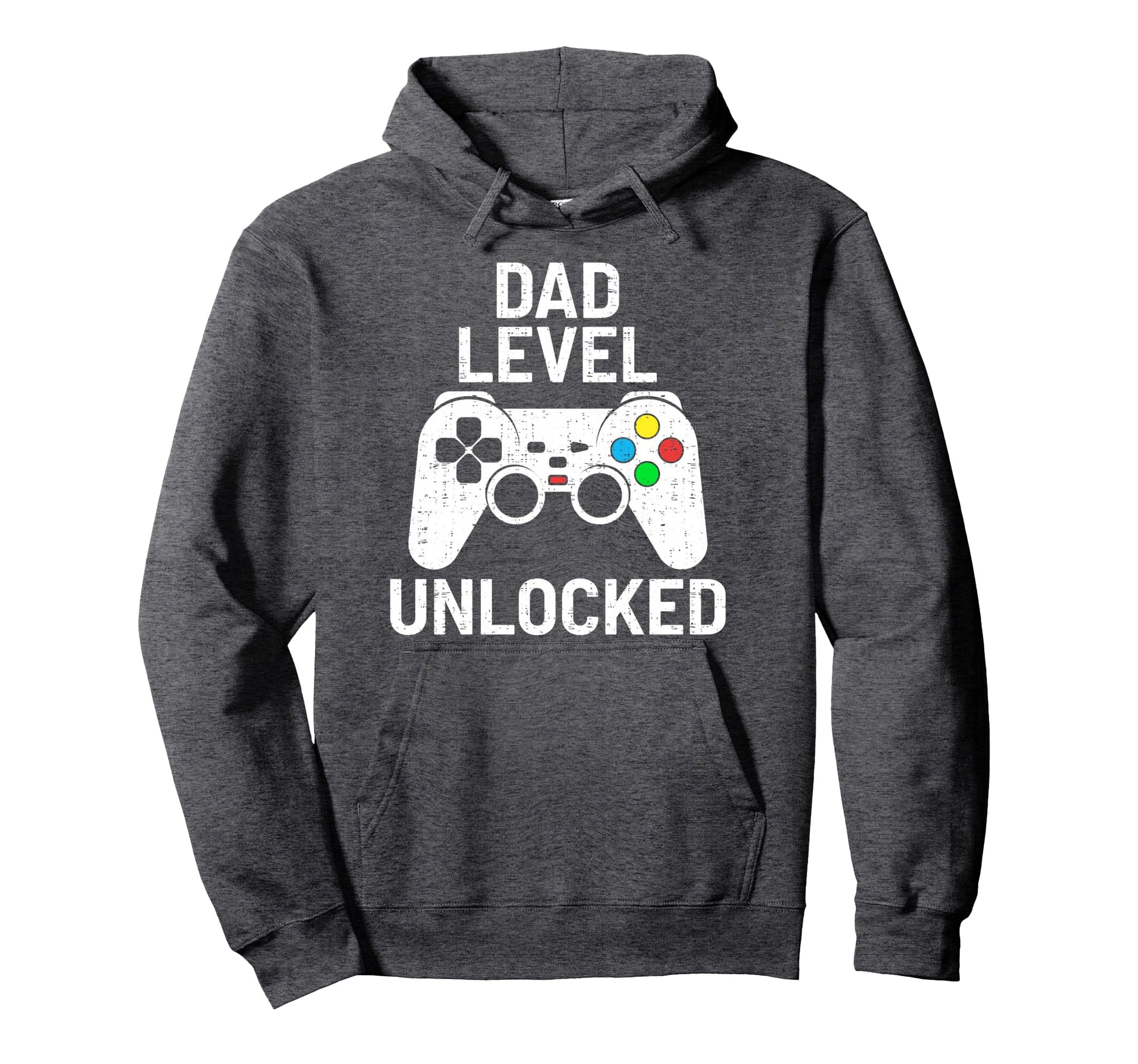 Gaming Dad Level Unlocked Funny Video Hoodie - Fun Novelty Design Unisex - T-Shirt, Sweatshirt, Hoodie