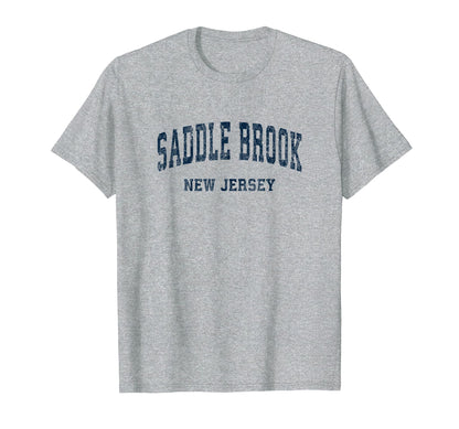 Saddle Brook New Jersey Nj Varsity T-Shirt - Minimalist Print Unisex - T-Shirt, Sweatshirt, Hoodie