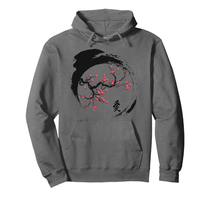 Japanese Cherry Blossom Grunge Vaporwave Hoodie - Novelty Apparel Unisex - T-Shirt, Sweatshirt, Hoodie