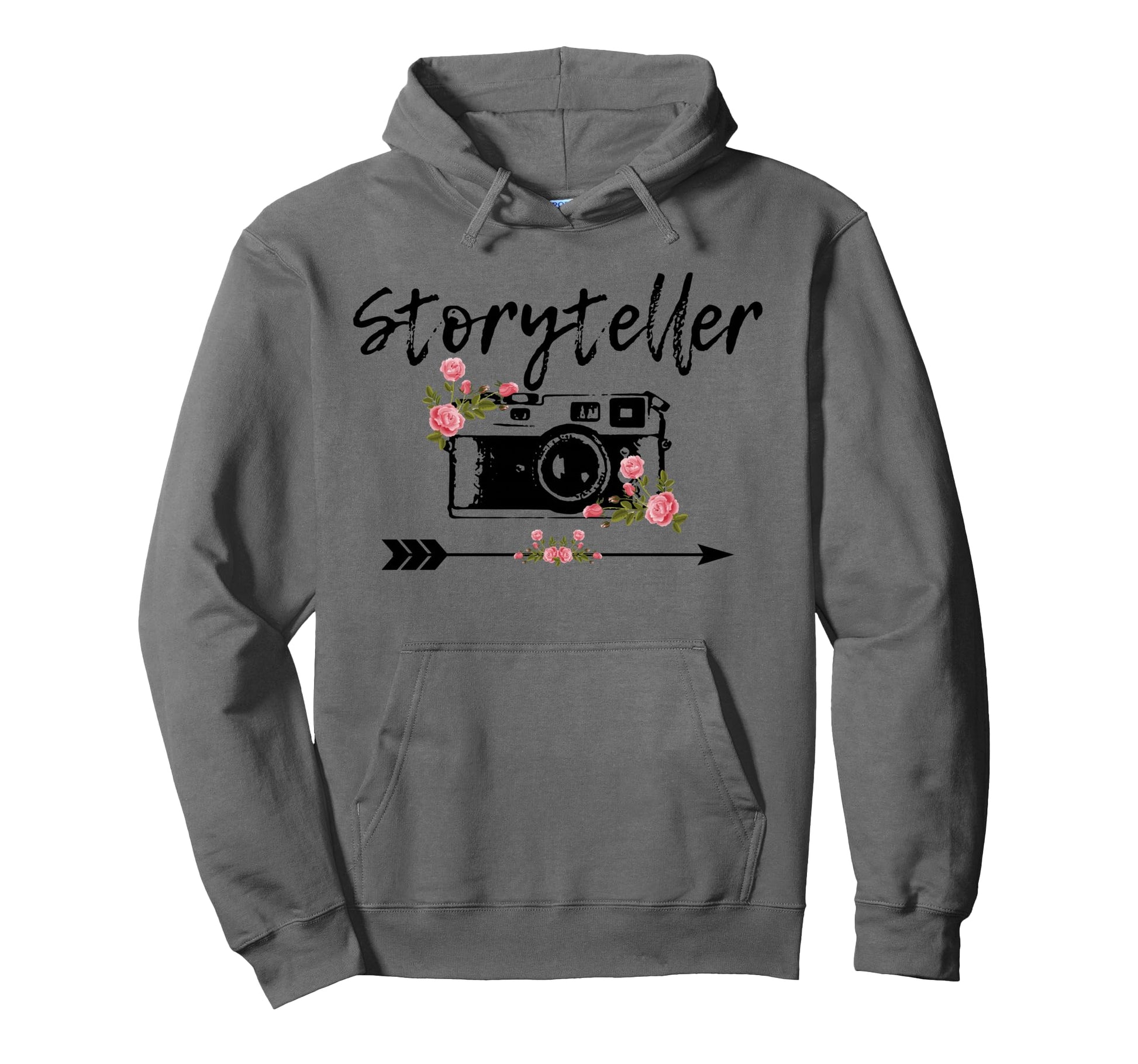 Photographer Story Plate Floral Camera Hoodie - Aesthetic Graphic Unisex - T-Shirt, Sweatshirt, Hoodie