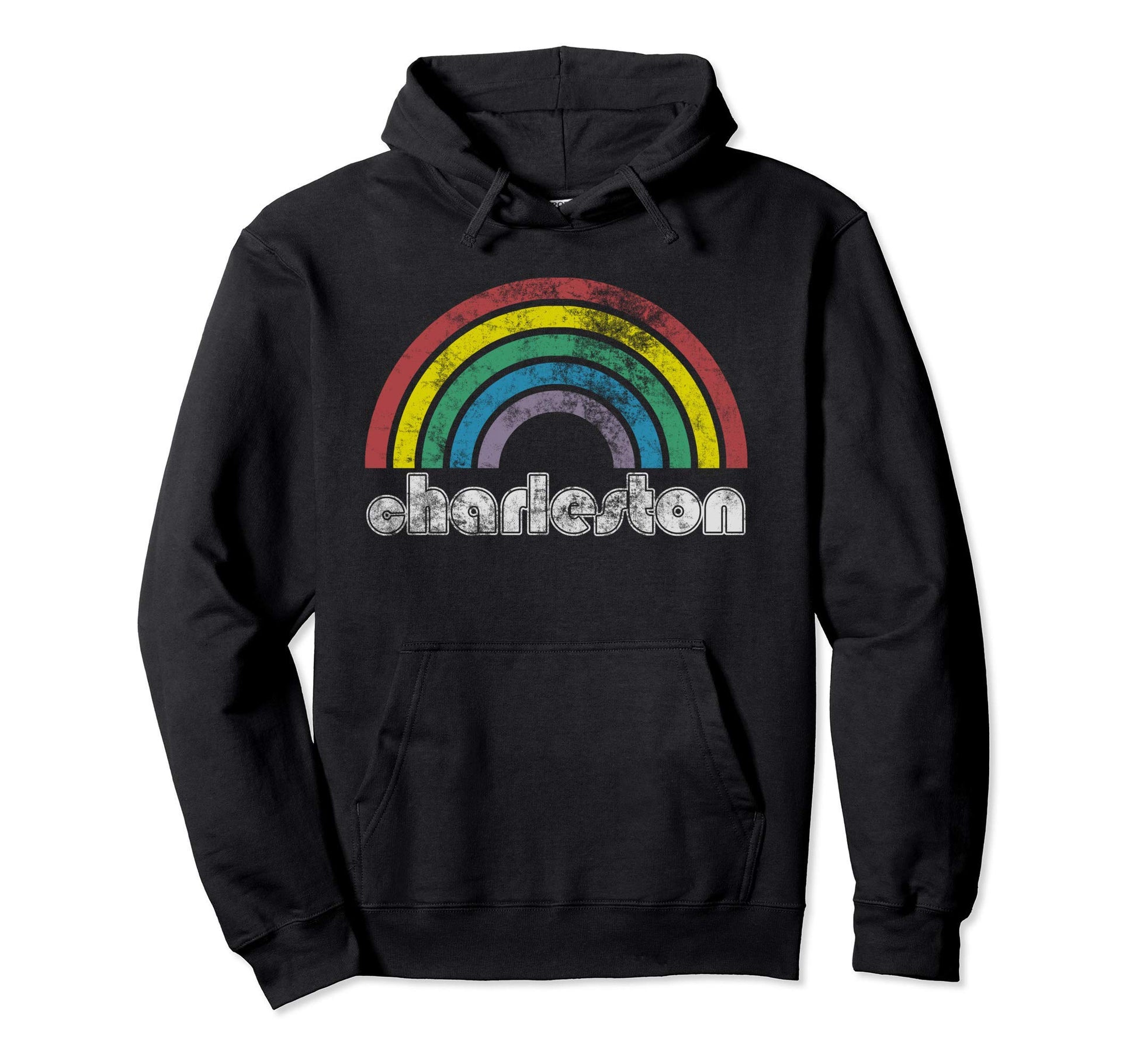 Charleston Rainbow 70S 80S Gay Pride Hoodie - Unique Graphic Unisex - T-Shirt, Sweatshirt, Hoodie