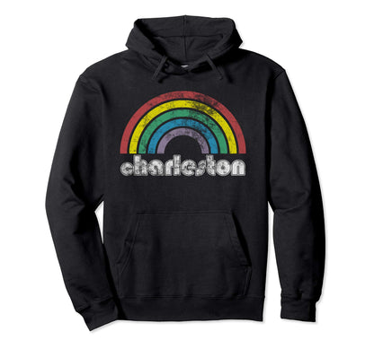 Charleston Rainbow 70S 80S Gay Pride Hoodie - Unique Graphic Unisex - T-Shirt, Sweatshirt, Hoodie