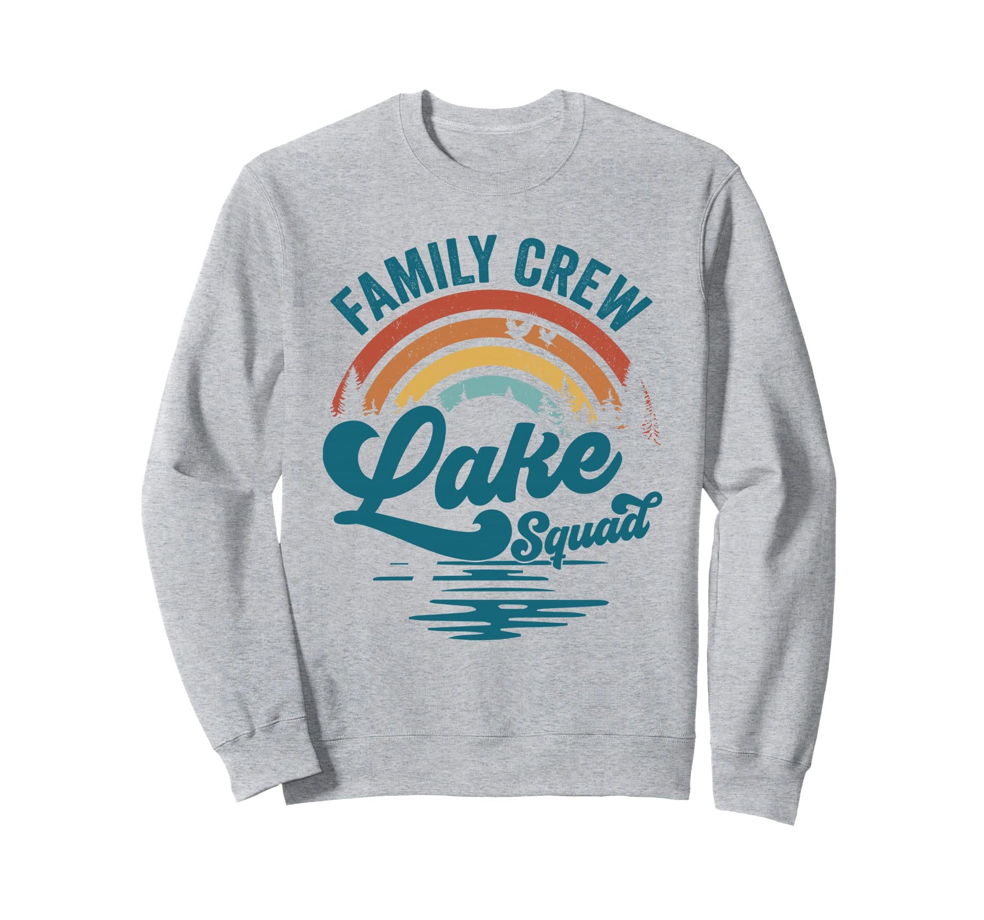 Family Crew Lake Squad Groovy Sweatshirt - Novelty Apparel Men Women - T-Shirt, Sweatshirt, Hoodie