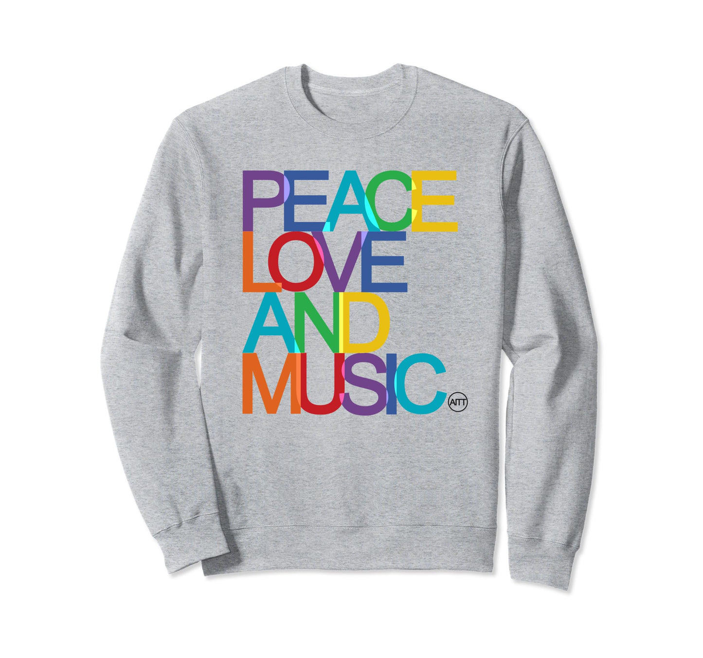 Peace Love And Music Sweatshirt - Fun Novelty Design Unisex - T-Shirt, Sweatshirt, Hoodie