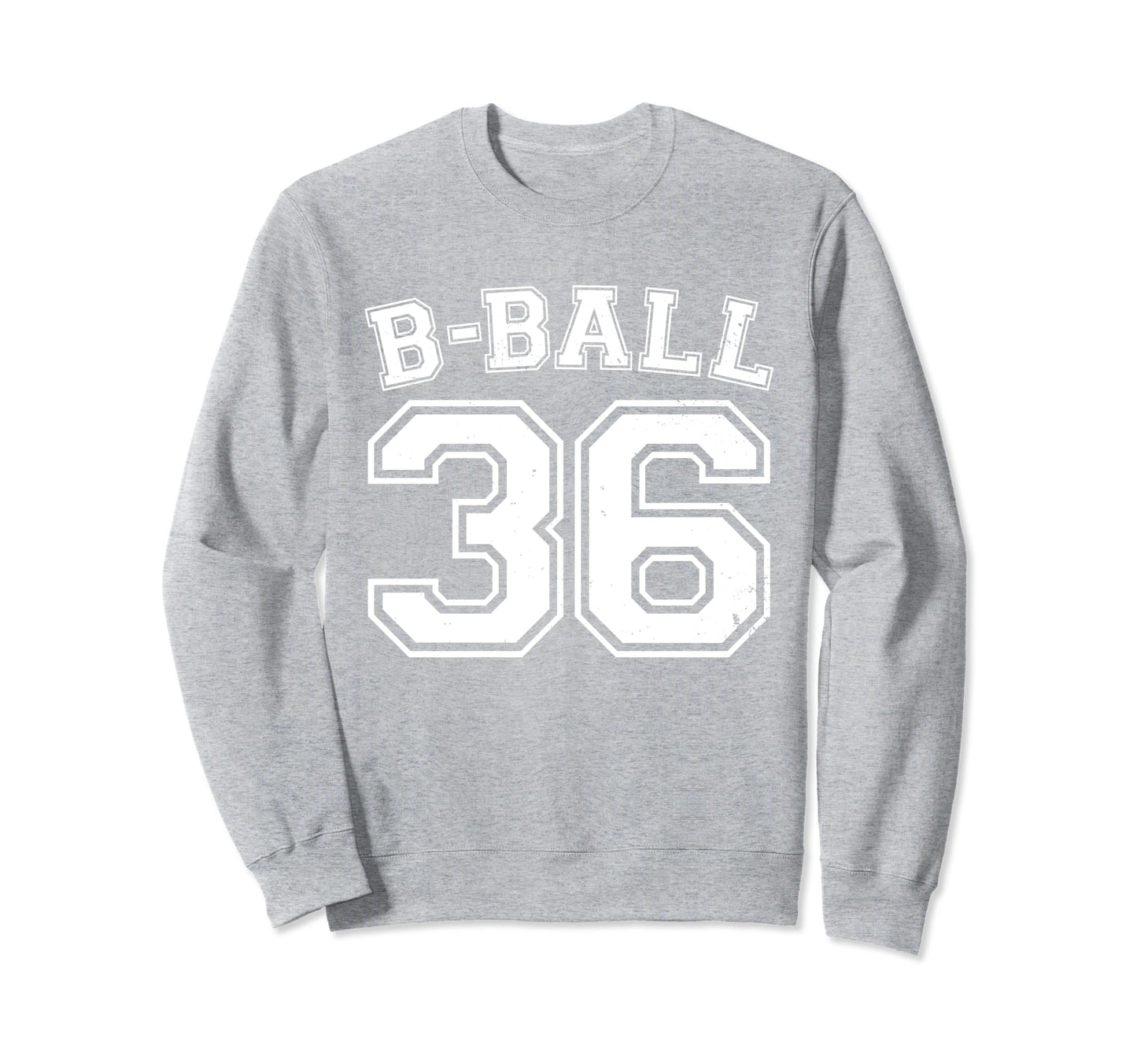 B Ball Basketball Player Number 36 Sweatshirt - Trendy Graphic for Adults - T-Shirt, Sweatshirt, Hoodie