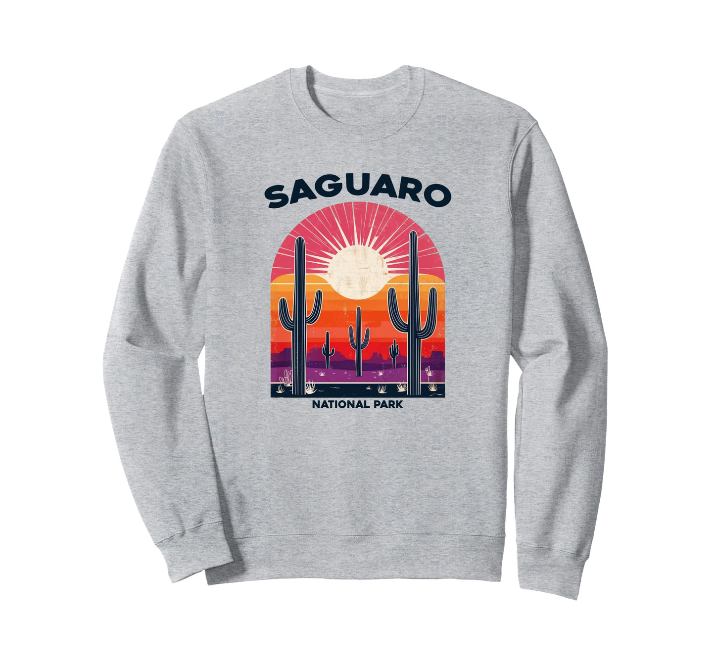 Saguaro National Park Sunset Sweatshirt - Streetwear Style for Adults - T-Shirt, Sweatshirt, Hoodie