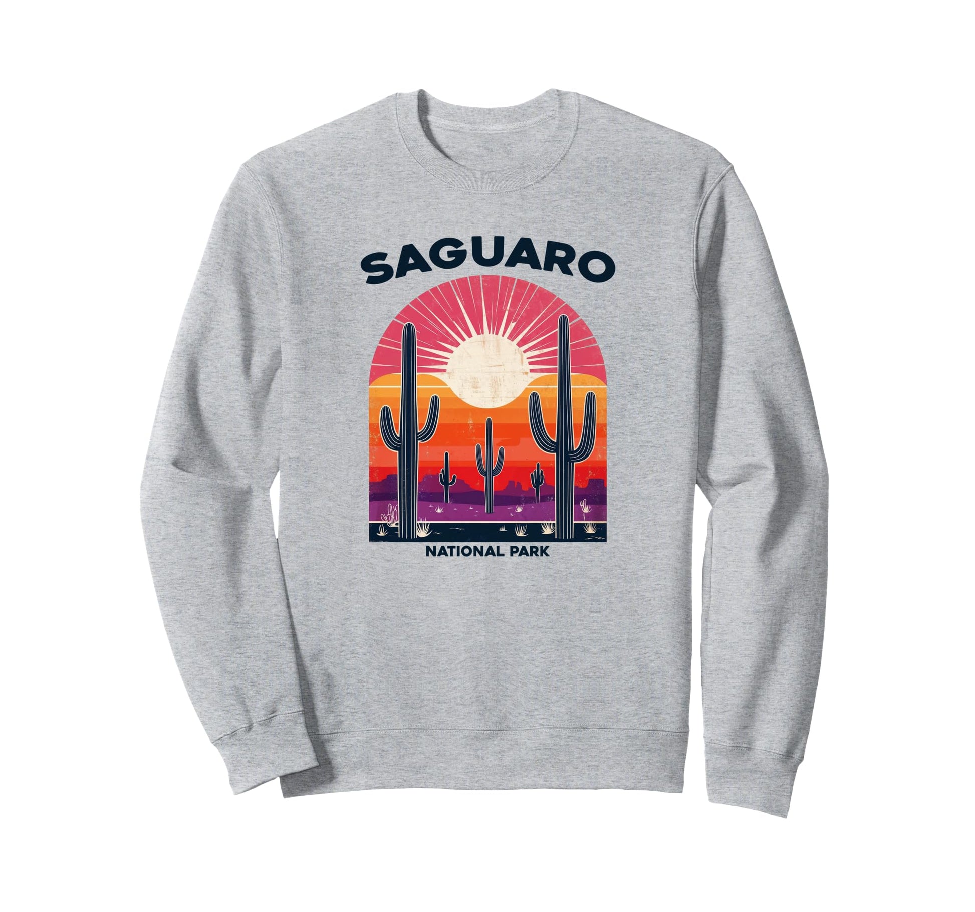Saguaro National Park Sunset Sweatshirt - Streetwear Style for Adults - T-Shirt, Sweatshirt, Hoodie