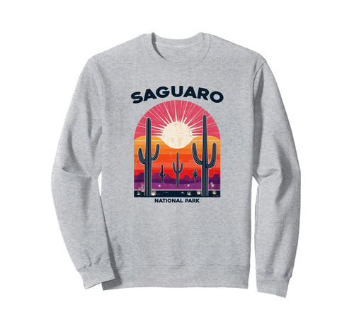 Saguaro National Park Sunset Sweatshirt - Streetwear Style for Adults - T-Shirt, Sweatshirt, Hoodie