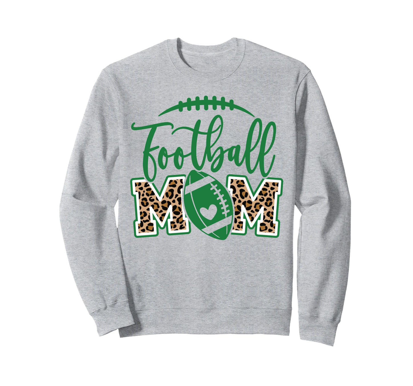 Game Day Leopard White And Green High Sweatshirt - Graphic Print Men Women - T-Shirt, Sweatshirt, Hoodie