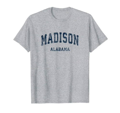 Madison Alabama Al Varsity Sports Navy T-Shirt - Minimalist Print Unisex - T-Shirt, Sweatshirt, Hoodie