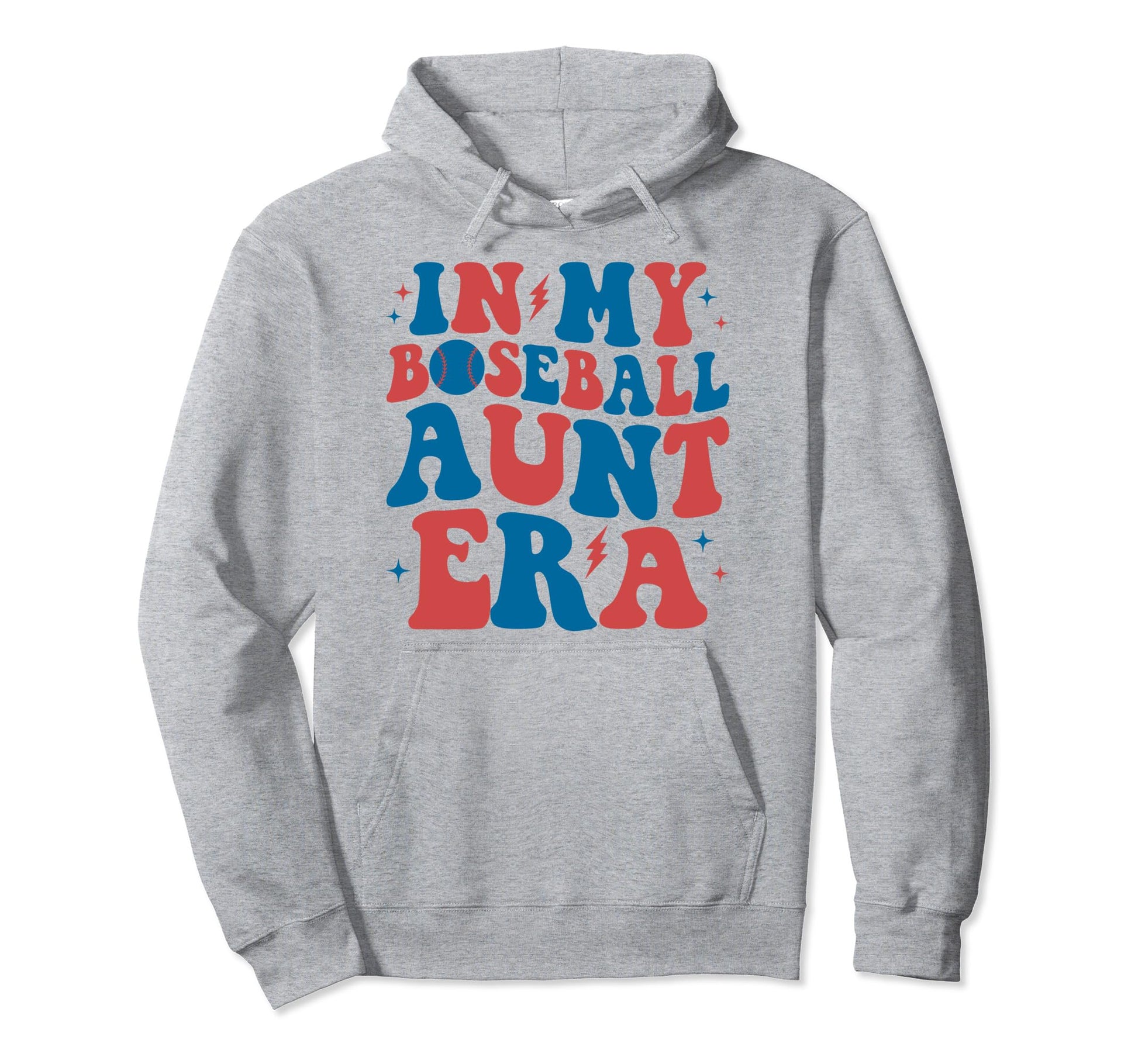 My Baseball Aunt Era Groovy Baseball Aunt Hoodie - Streetwear Style Unisex - T-Shirt, Sweatshirt, Hoodie