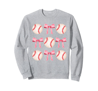 Teen Baseball Player Girly Softball Sweatshirt - Streetwear Style Unisex - T-Shirt, Sweatshirt, Hoodie