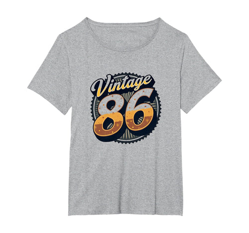 86 Birthday Gift Art Womens Plus T-Shirt - Casual Everyday Wear Unisex - T-Shirt, Sweatshirt, Hoodie