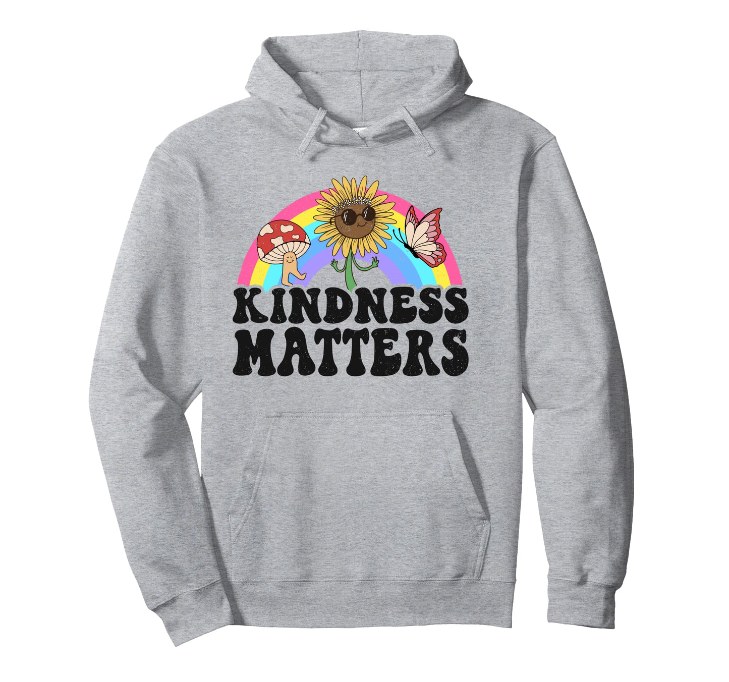 Hippie Sunflower Rainbow Sped Teacher Hoodie - Minimalist Print for Adults - T-Shirt, Sweatshirt, Hoodie