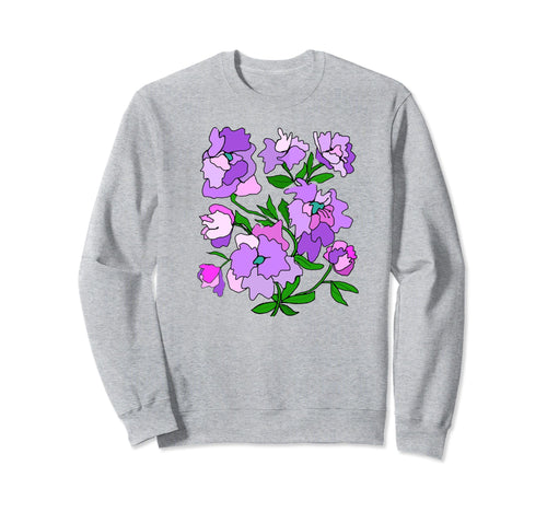 1960S Wildflowers Boho Hippie Flower Sweatshirt - Novelty Apparel Unisex - T-Shirt, Sweatshirt, Hoodie