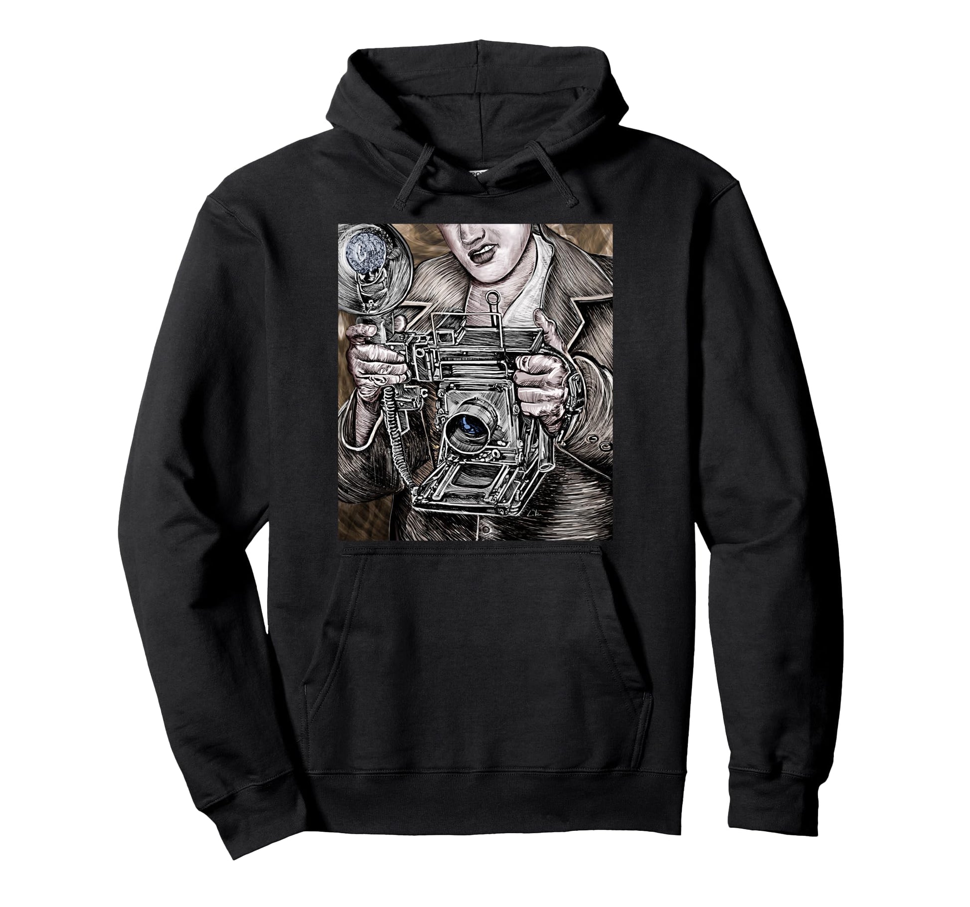 View Camera 4X5 Film Photographer Hoodie - Streetwear Style Men Women - T-Shirt, Sweatshirt, Hoodie