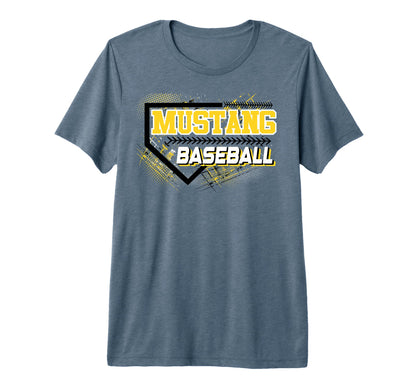 Mustangs Baseball Mom Game Day Mascot T-Shirt - Trendy Graphic Men Women - T-Shirt, Sweatshirt, Hoodie