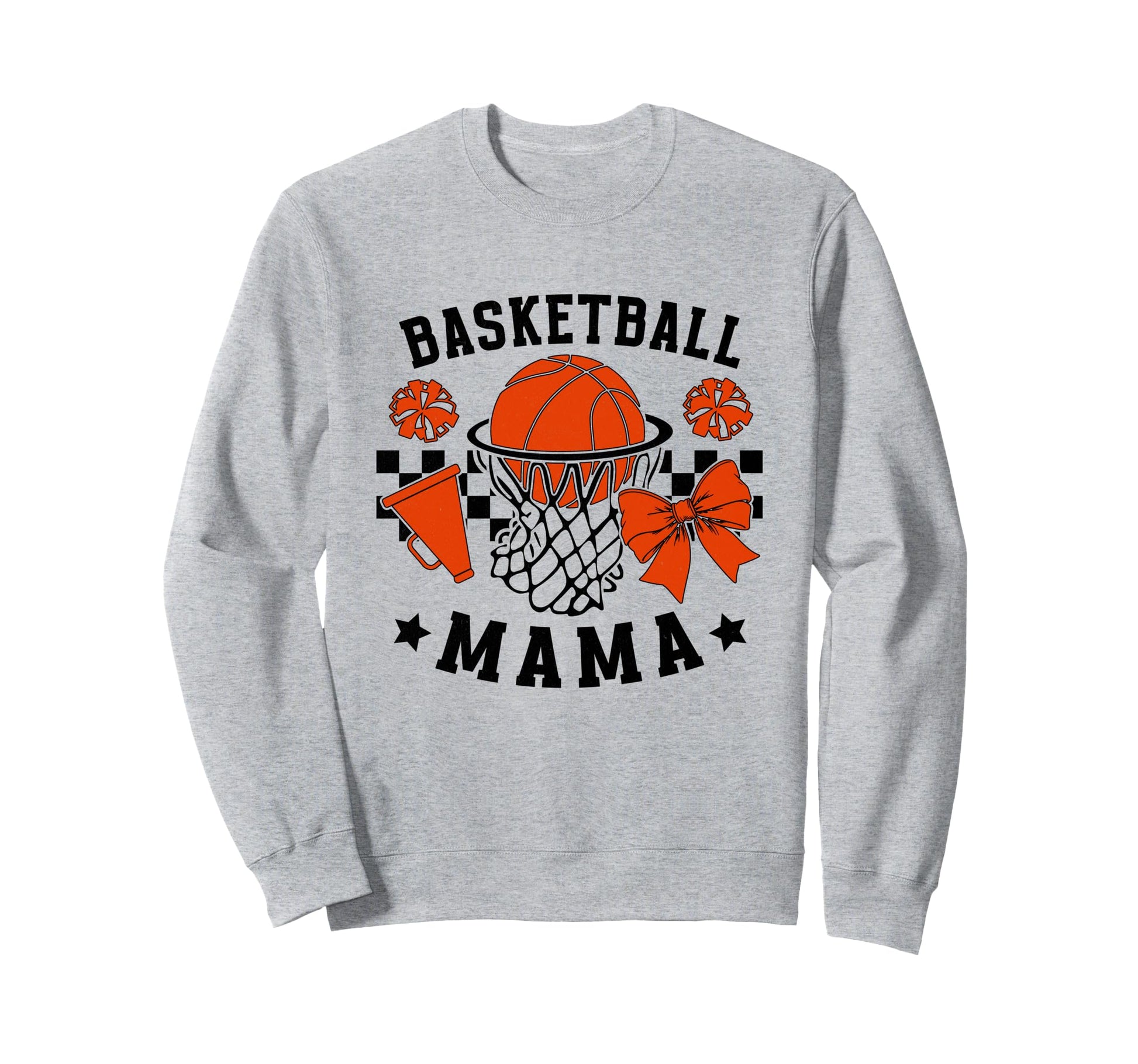 Basketball Mom Art Mothers Day Sweatshirt - Minimalist Print for Adults - T-Shirt, Sweatshirt, Hoodie