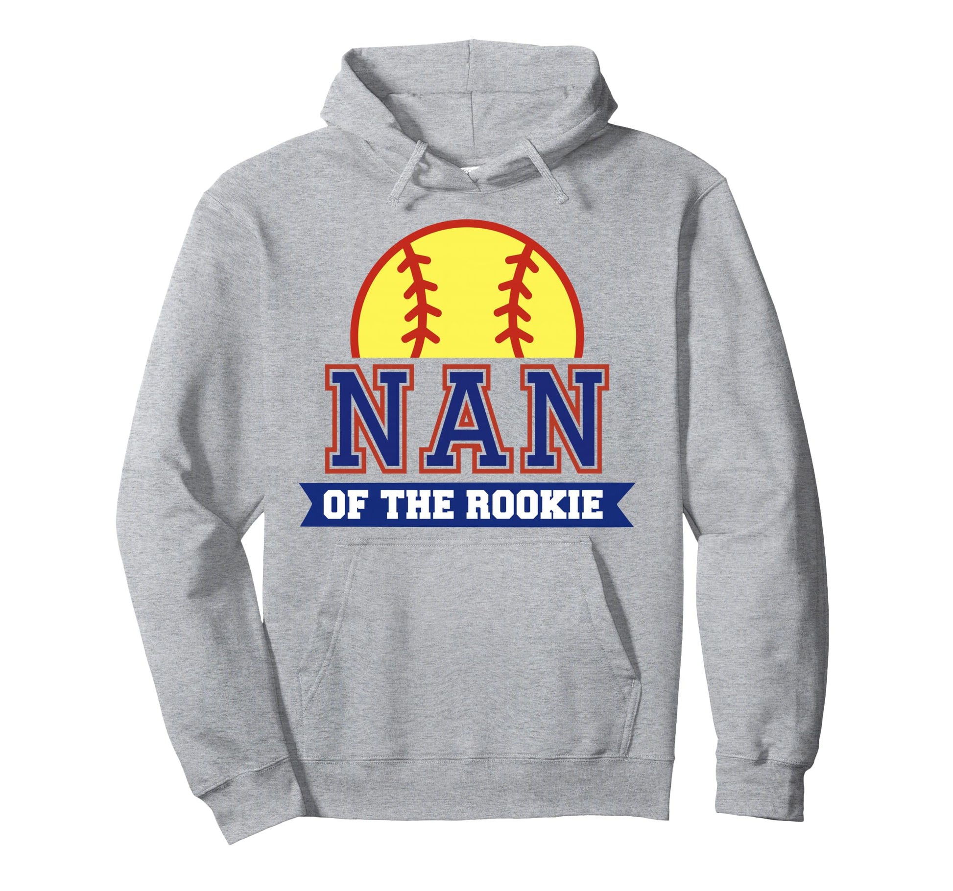 Nan Rookie 1St Birthday Softball Theme Hoodie - Trendy Graphic for Adults - T-Shirt, Sweatshirt, Hoodie