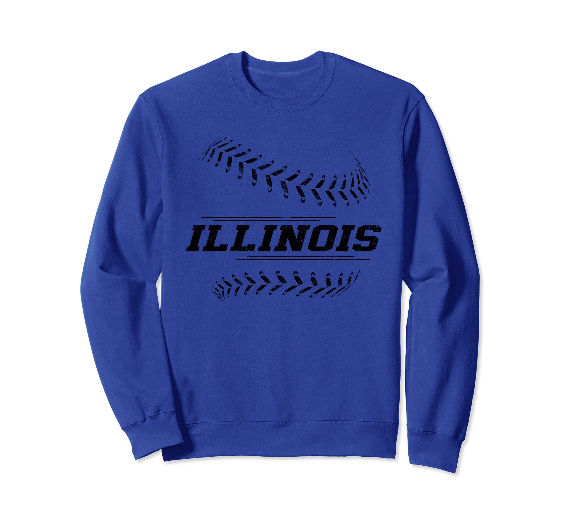 Illinois Baseball State Pride Sweatshirt - Custom Art Print for Adults - T-Shirt, Sweatshirt, Hoodie