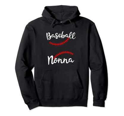 Baseball Nonna Womens Grandma Gift Hoodie - Unique Graphic for Adults - T-Shirt, Sweatshirt, Hoodie