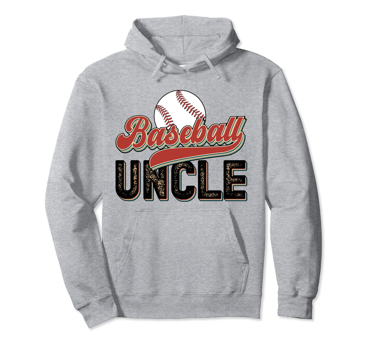 Baseball Uncle Baseball Player Hoodie - Casual Everyday Wear for Adults - T-Shirt, Sweatshirt, Hoodie